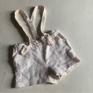 Cream Kids Romper with Straps